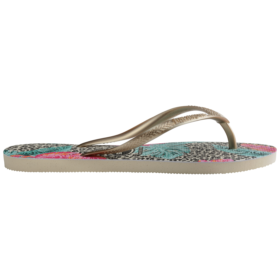 Havaianas Infradito Flip Flop Donna Beige d122656slianfl009003_slim-animal-floral