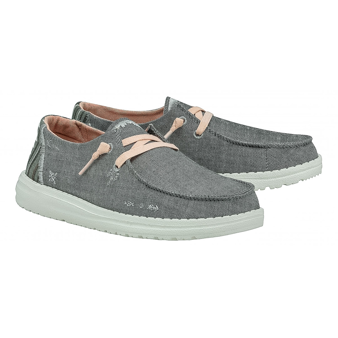HeyDude Sneakers Basse Donna Grigio d124238wendboh004021_wendy-boho-w