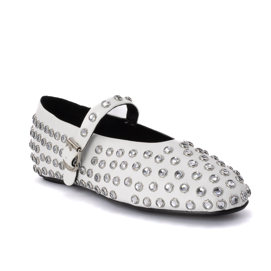 Novità Ballerine Donna Bianco d1243273624par001002_3624-parigi