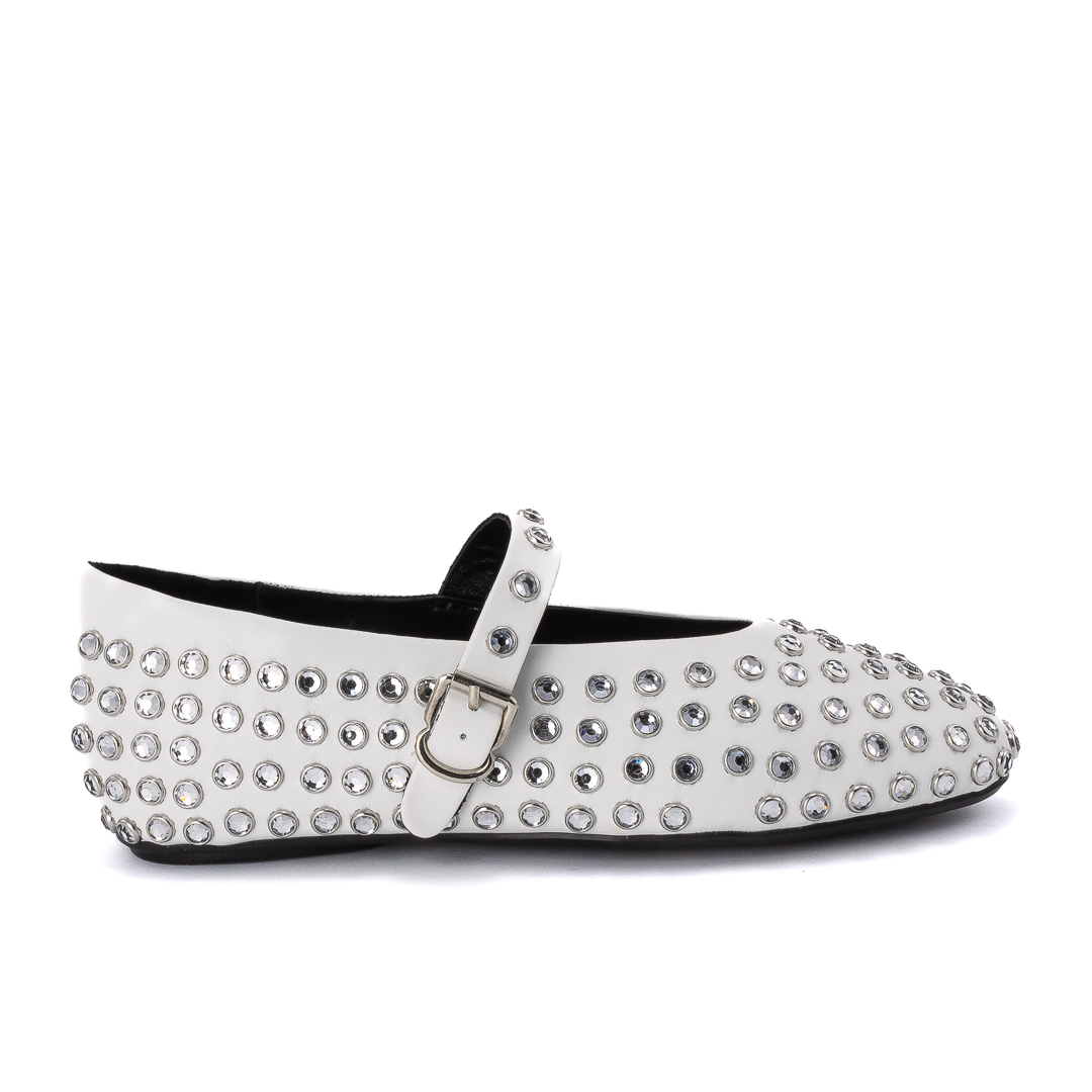 Novità Ballerine Donna Bianco d1243273624par001002_3624-parigi