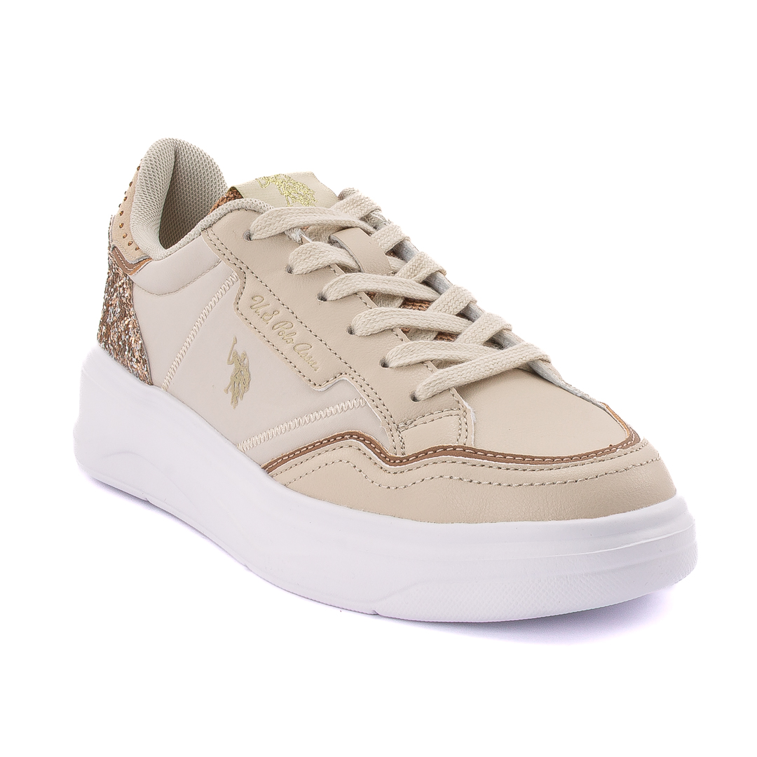 U.S. Polo Sneakers Basse Donna Beige d125645ging002115003_ginger002