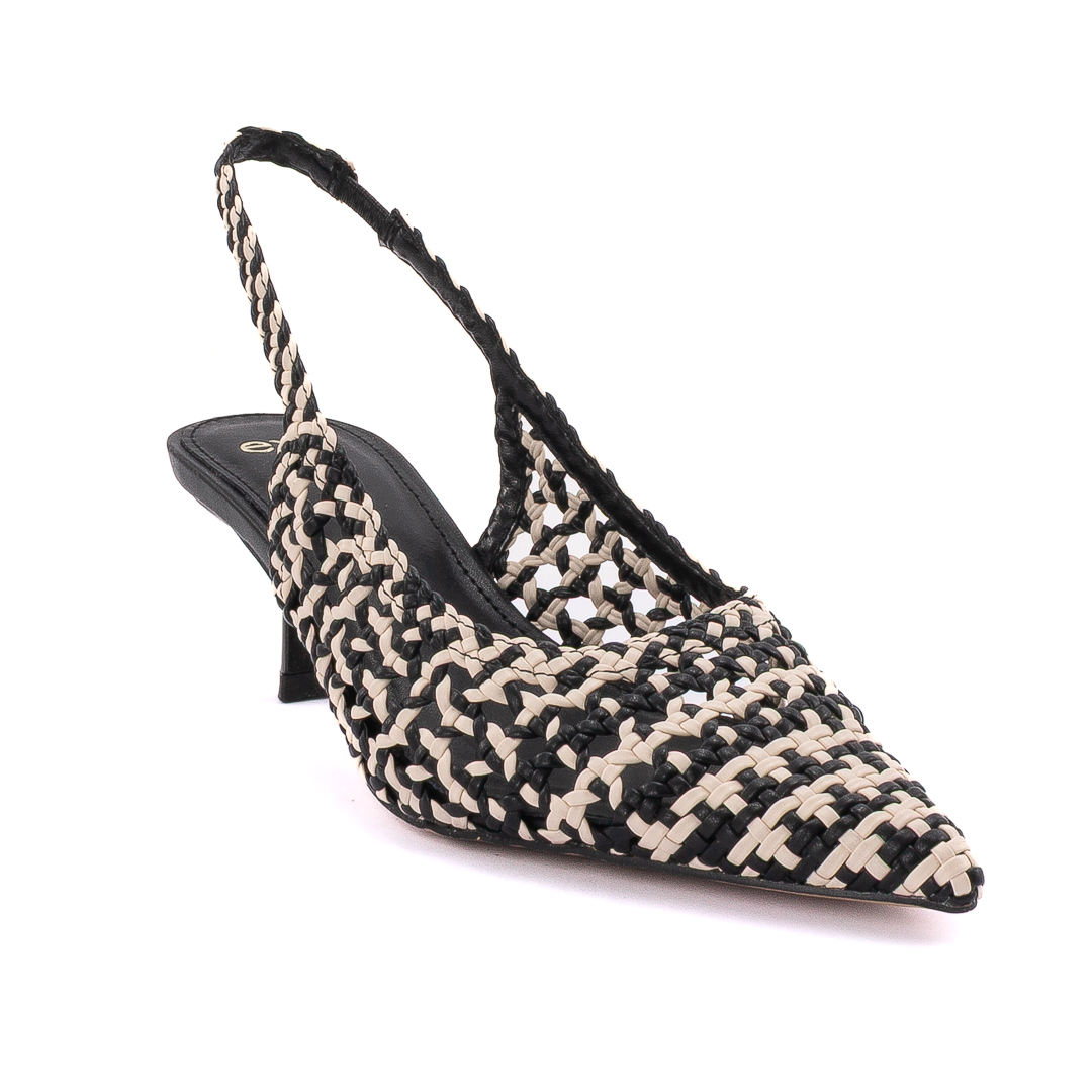 Exè Chanel Slingback Donna Nero_Bianco d125693sele851213212_selena-851