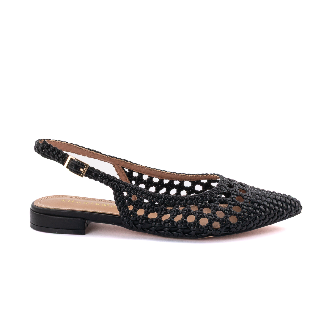Kharisma Chanel Slingback Donna Nero d1257069044213001_9044