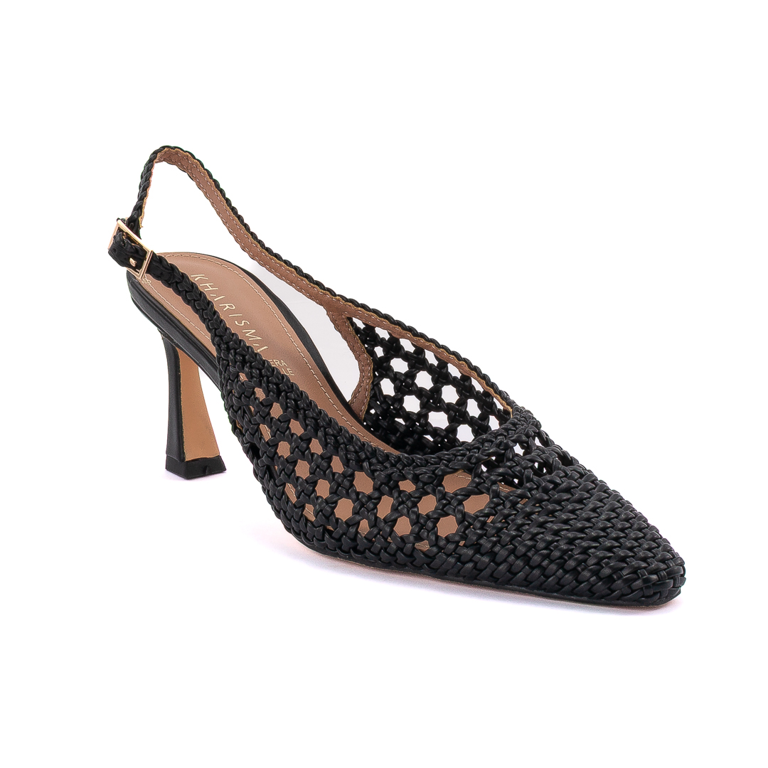 Kharisma Chanel Slingback Donna Nero d1257069155213001_9155