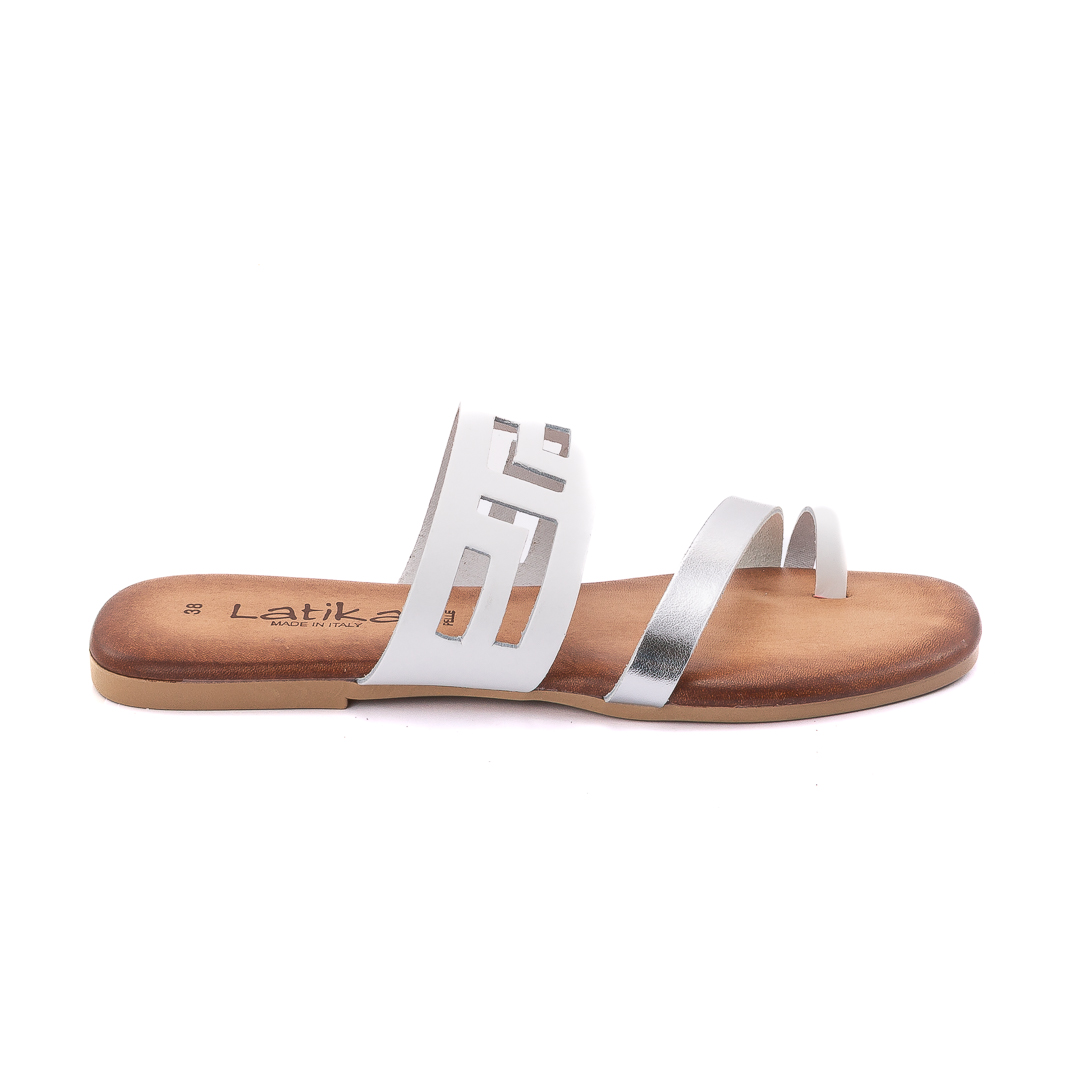 Latika Ciabatte Donna Bianco_Argento d1257451057430001071_1057/430