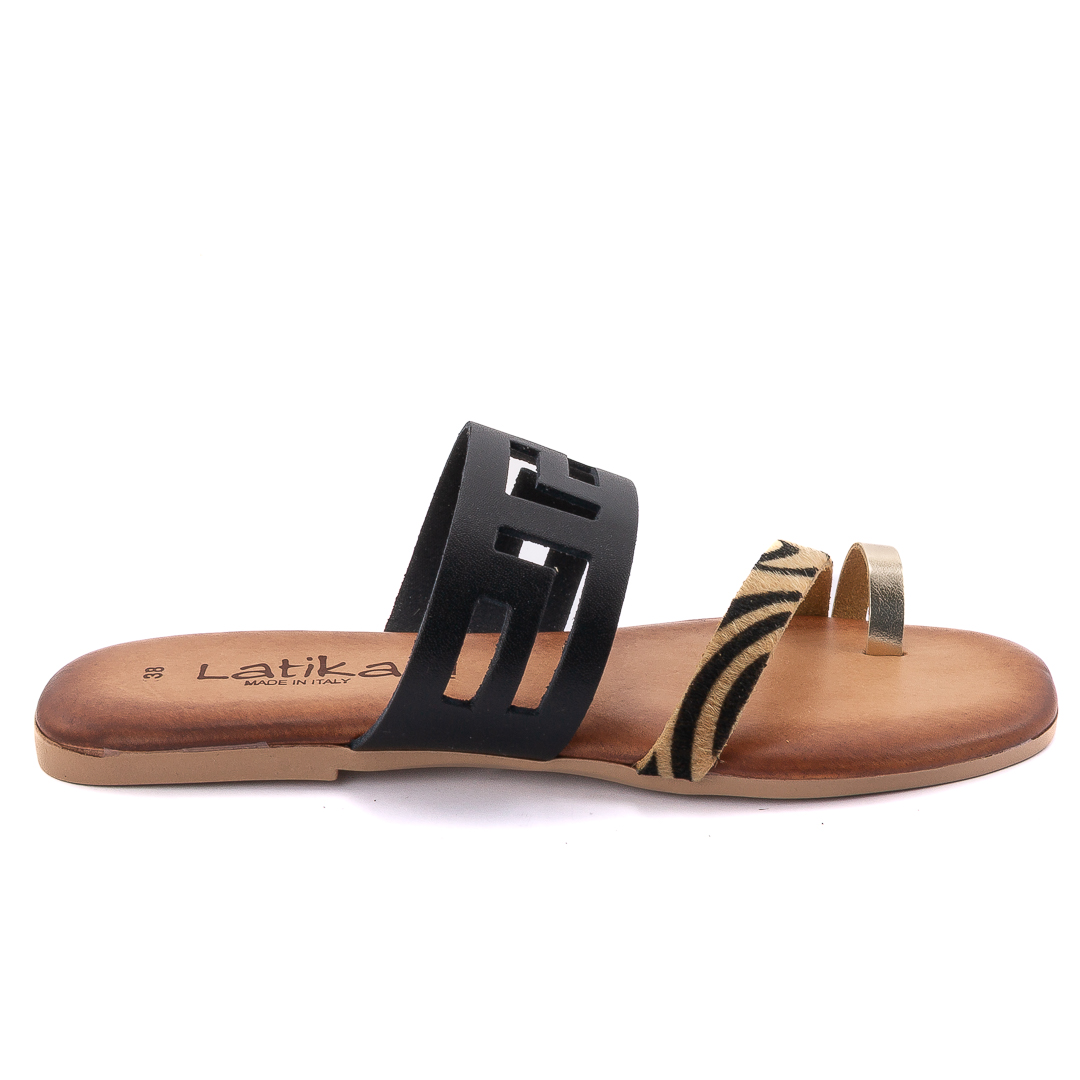 Latika Ciabatte Donna Nero_Marrone d1257451057430001226_1057/430