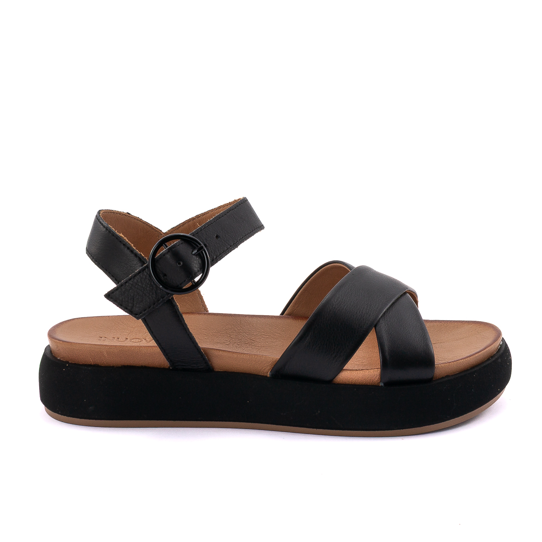 Inuovo Sandali Zeppa Donna Nero d125847a96004001001_a96004