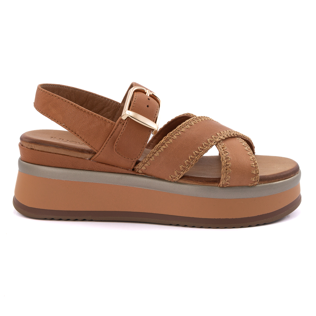 Inuovo Sandali Zeppa Donna Cuoio d125847a98022001005_a98022