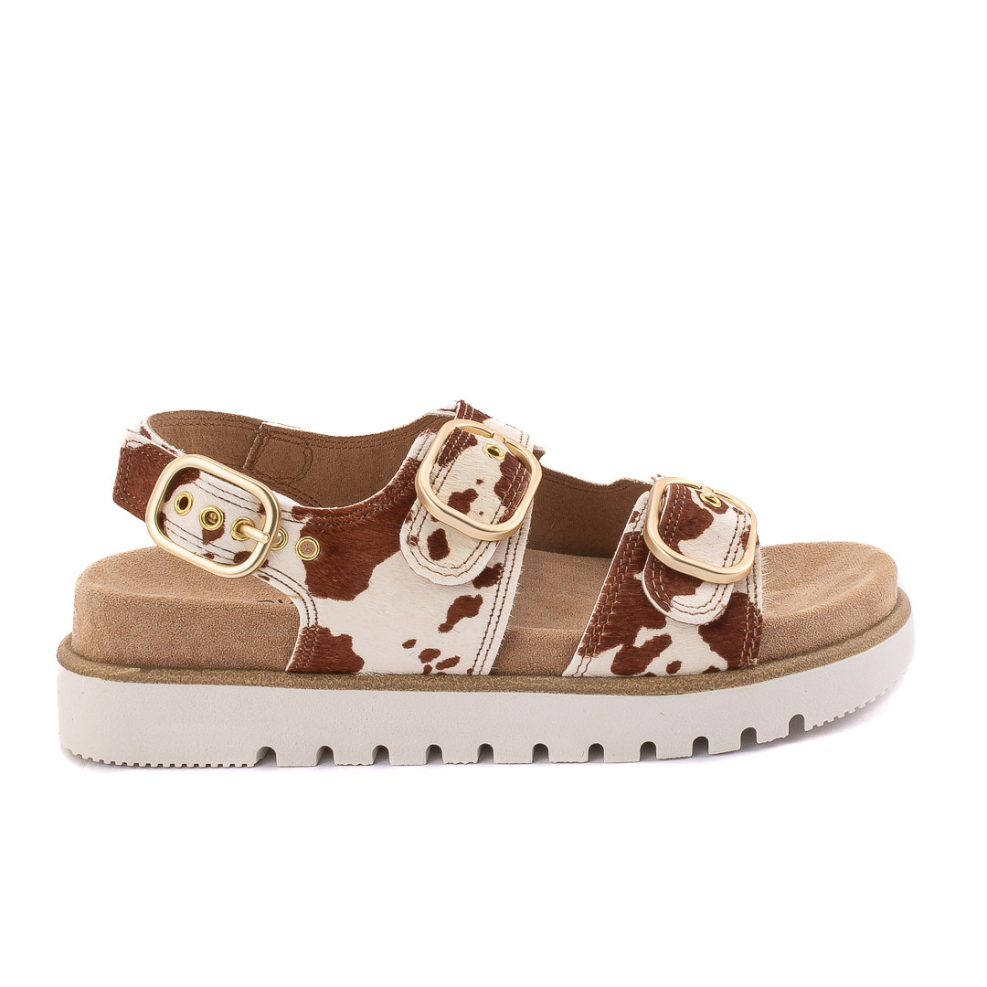 Inuovo Sandali Zeppa Donna Marrone_Beige d125847d53026027191_d53026