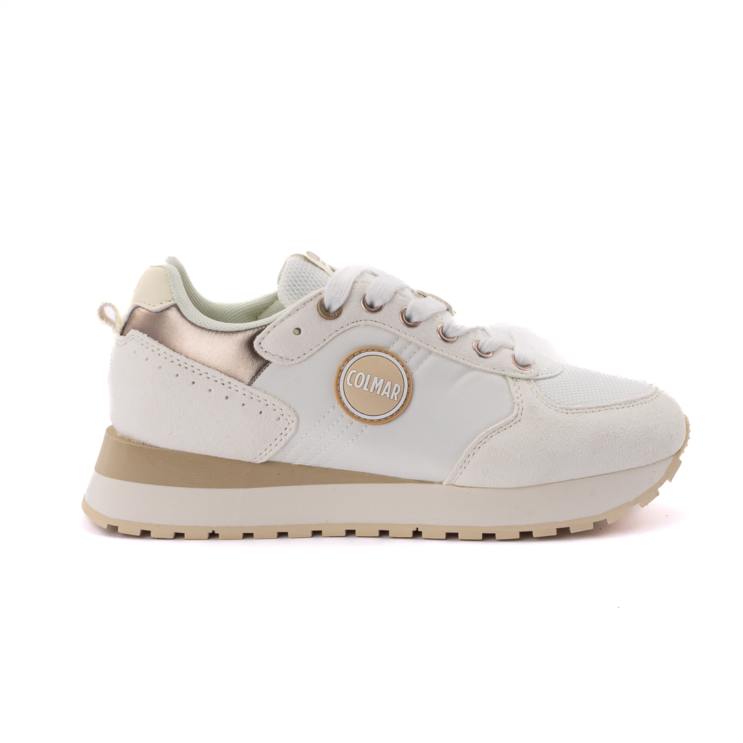 Colmar Sneakers Basse Donna Bianco_Beige  d126662travaut026099_travis-authentic