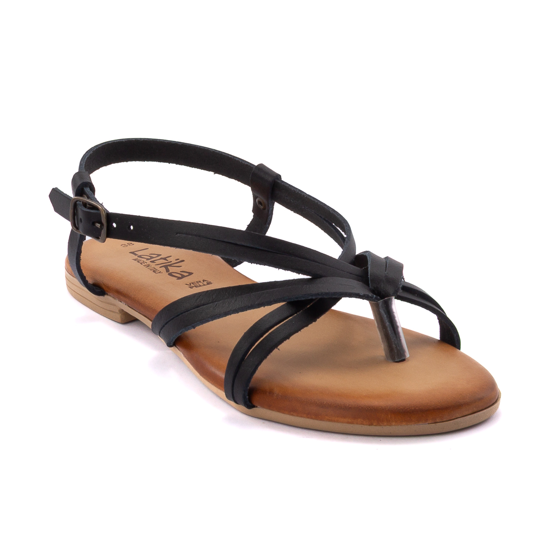 Latika Sandali Bassi Donna Nero d126745876307001001_876/307