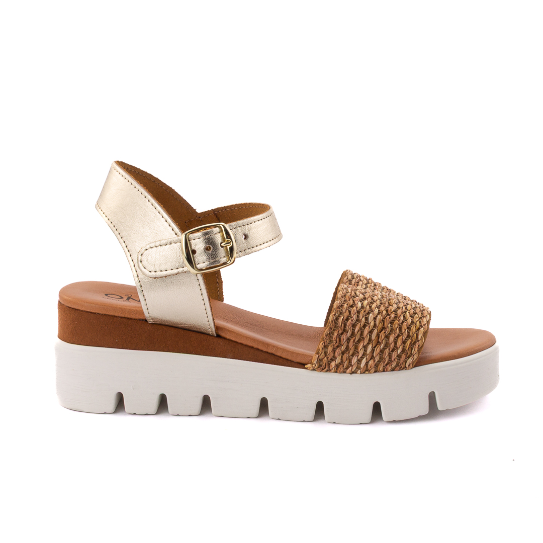 Novità Sandali Zeppa Donna Cuoio_Platino d12675840735236612_40735