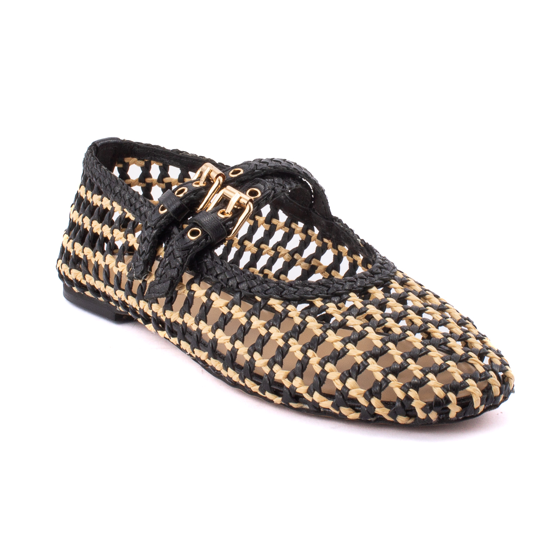 Inuovo Ballerine Donna Nero_Beige d126847d47003019220_d47003