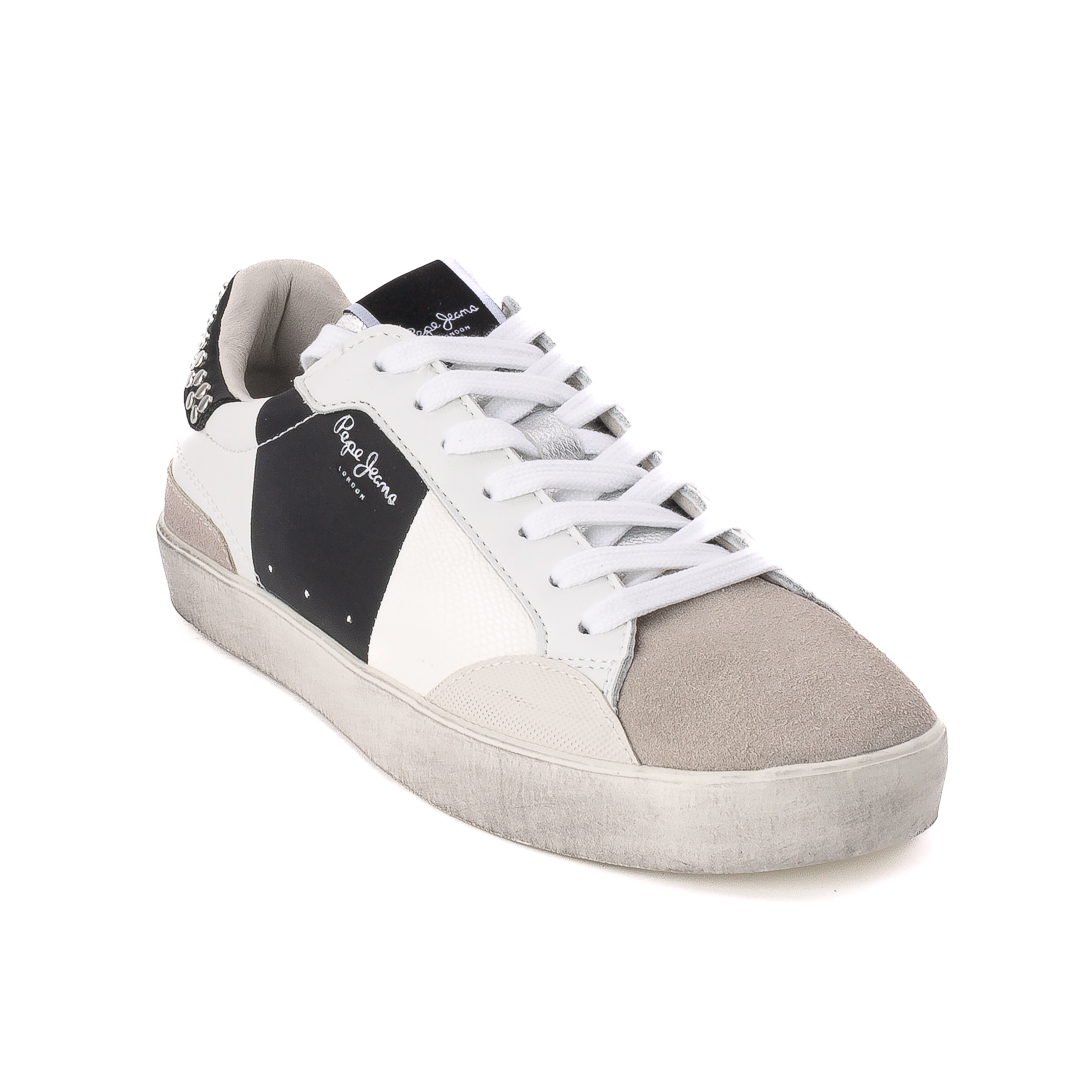 Pepe Jeans Sneakers Basse Outlet Bianco_Nero d22426431568001120_pls31568