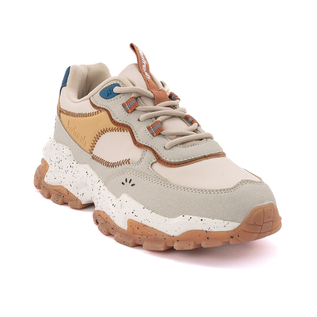Refresh Sneakers Basse Donna Beige d225712173104115003_173104