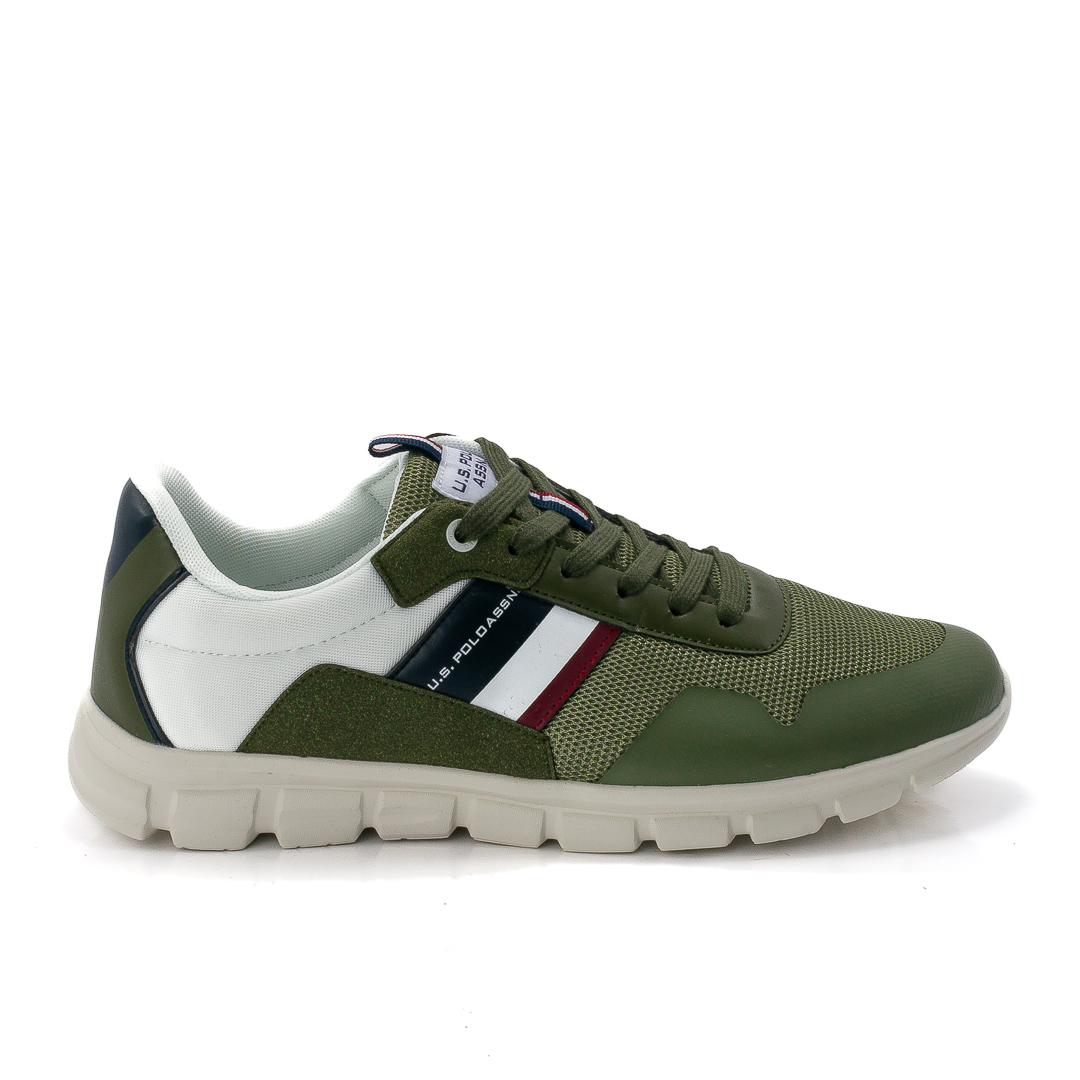 U.S. Polo Sneakers Basse Uomo Verde_Bianco u124645gary001004286_gary001