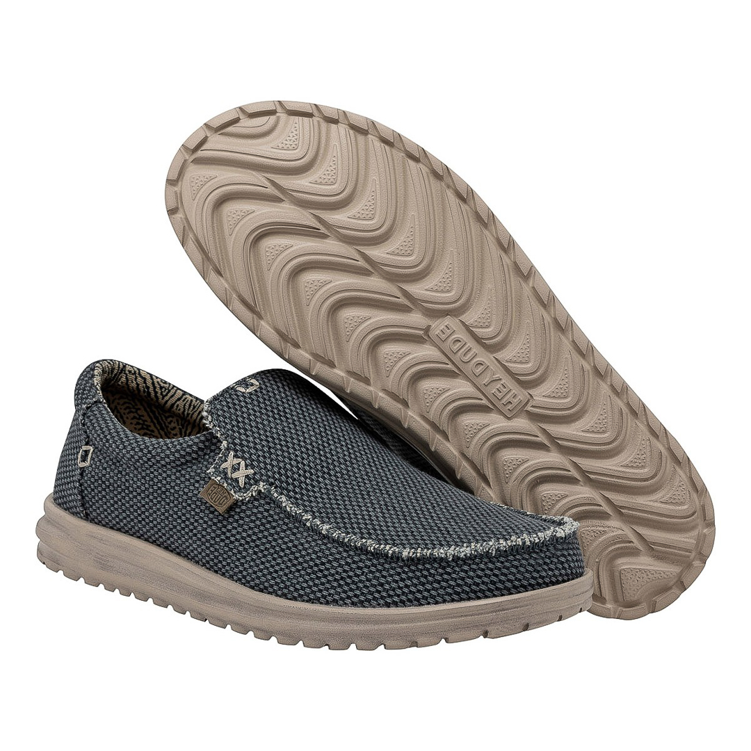 HeyDude Sneakers Basse Uomo Blu u126238mikkabr026017_mikka-braided