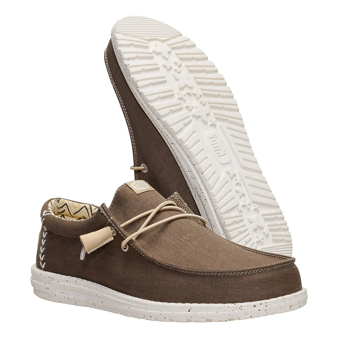 HeyDude Sneakers Basse Uomo Marrone u126238walstca004004_wally-stretch-canvas